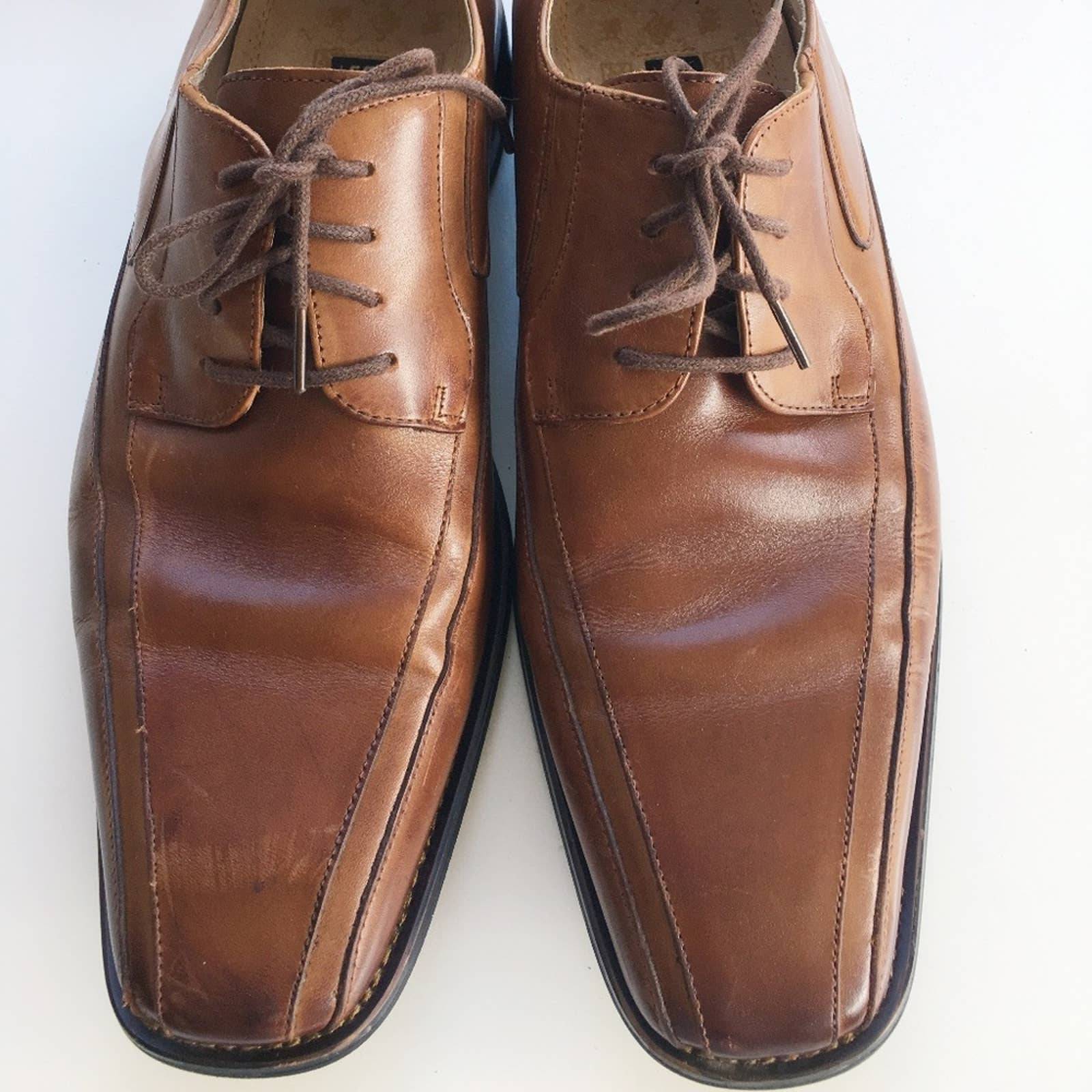 Stacy Adams brown leather oxford 10M dress shoes