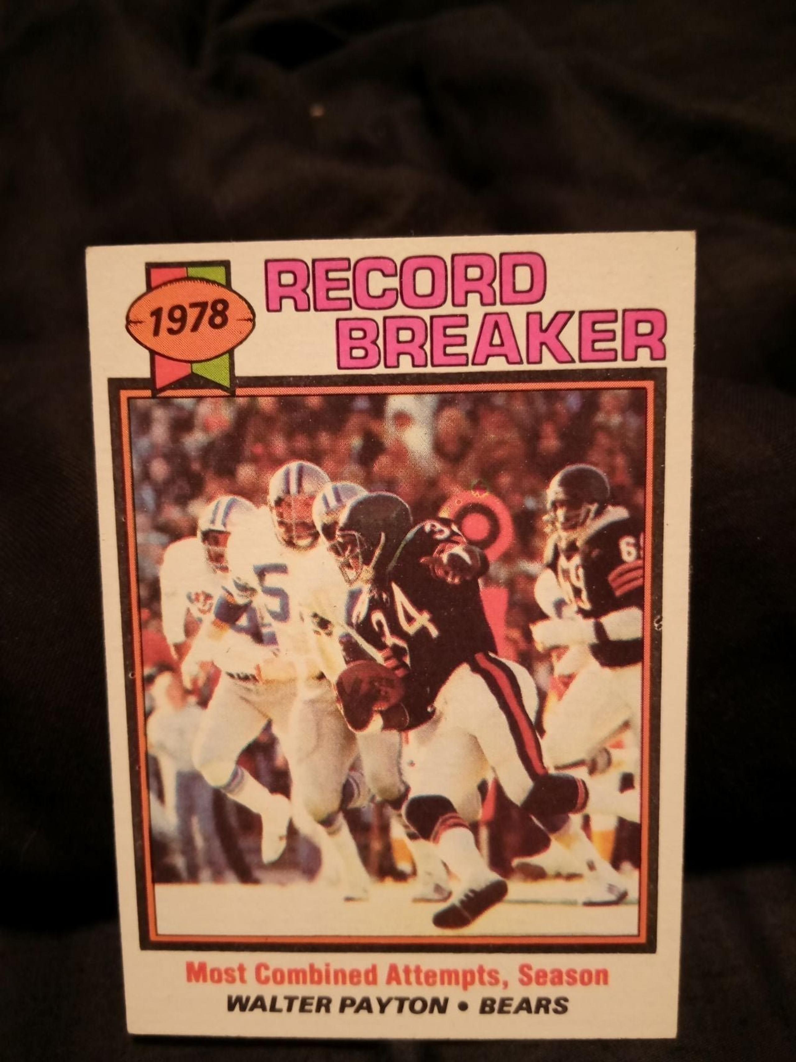 Walter Payton 1979 Topps Record Breaker