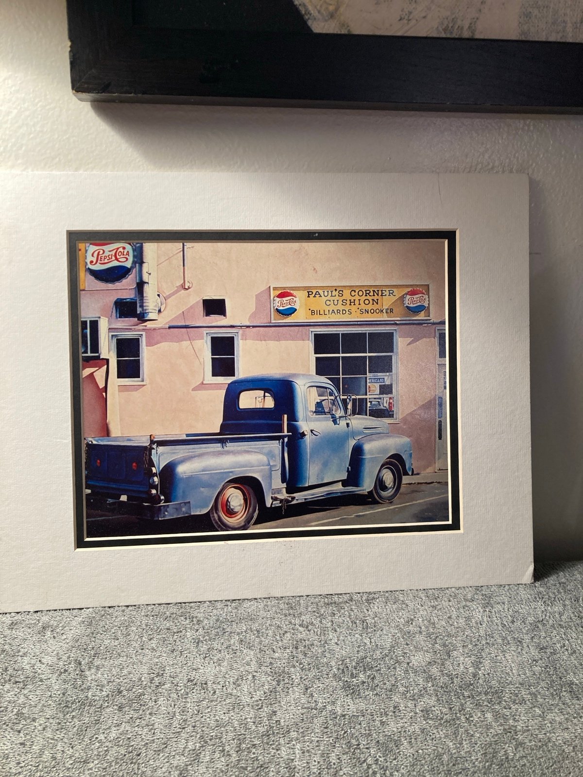 Vintage truck and Pepsi cola art work