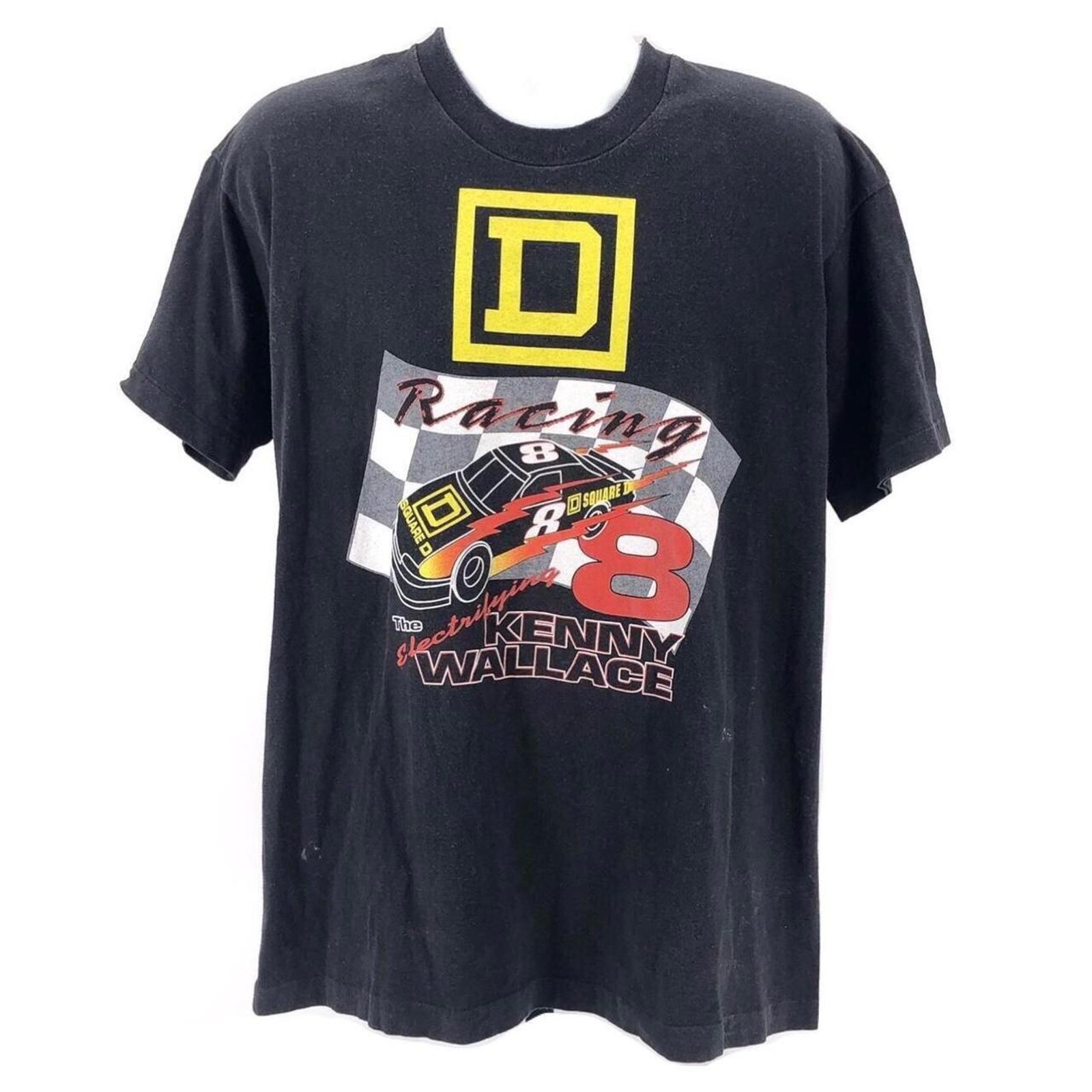 Kenny Wallace Square D Racing graphic tshirt 90s 1990s vintage