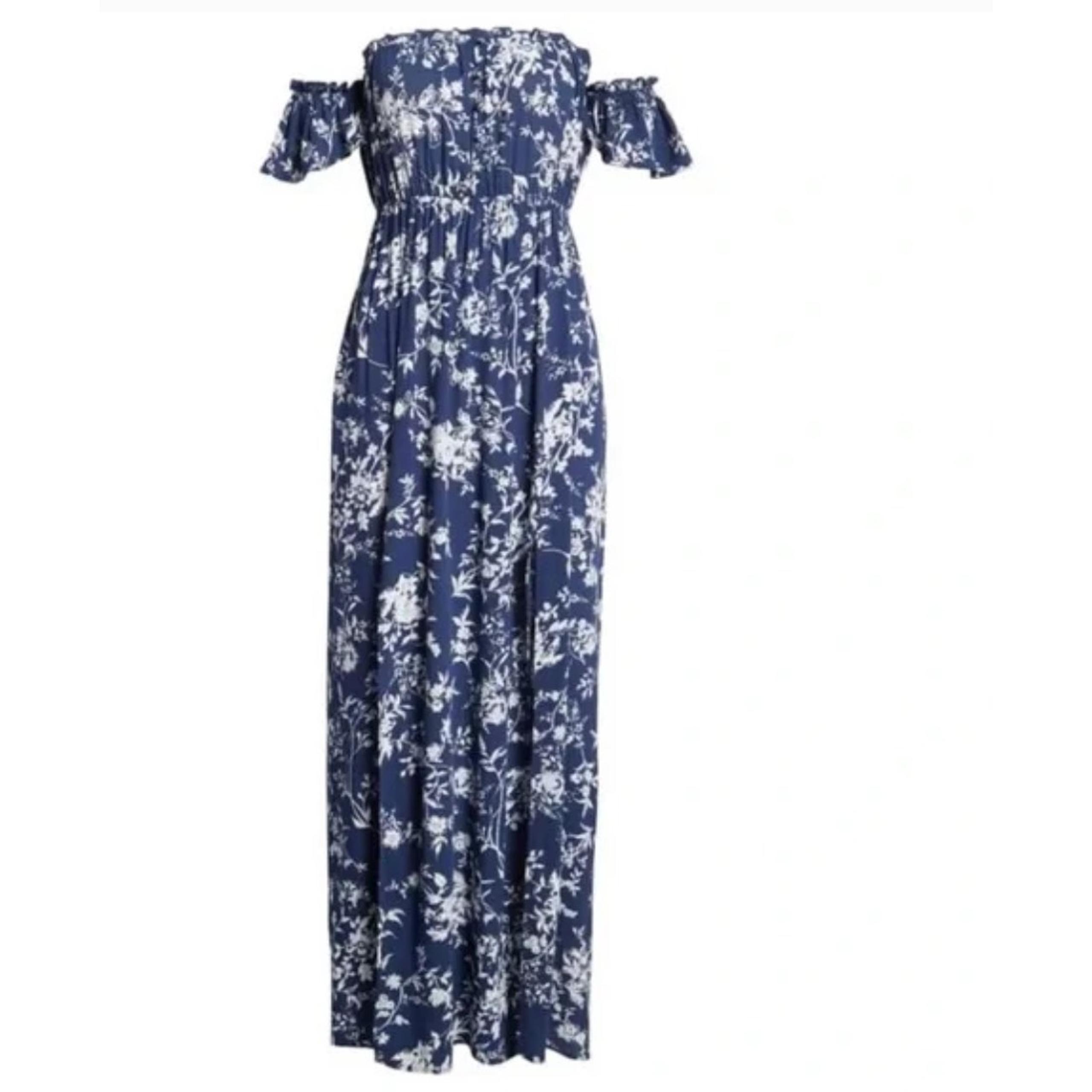 Ten Sixty Sherman Floral Off The shoulder Maxi Dress Size M
