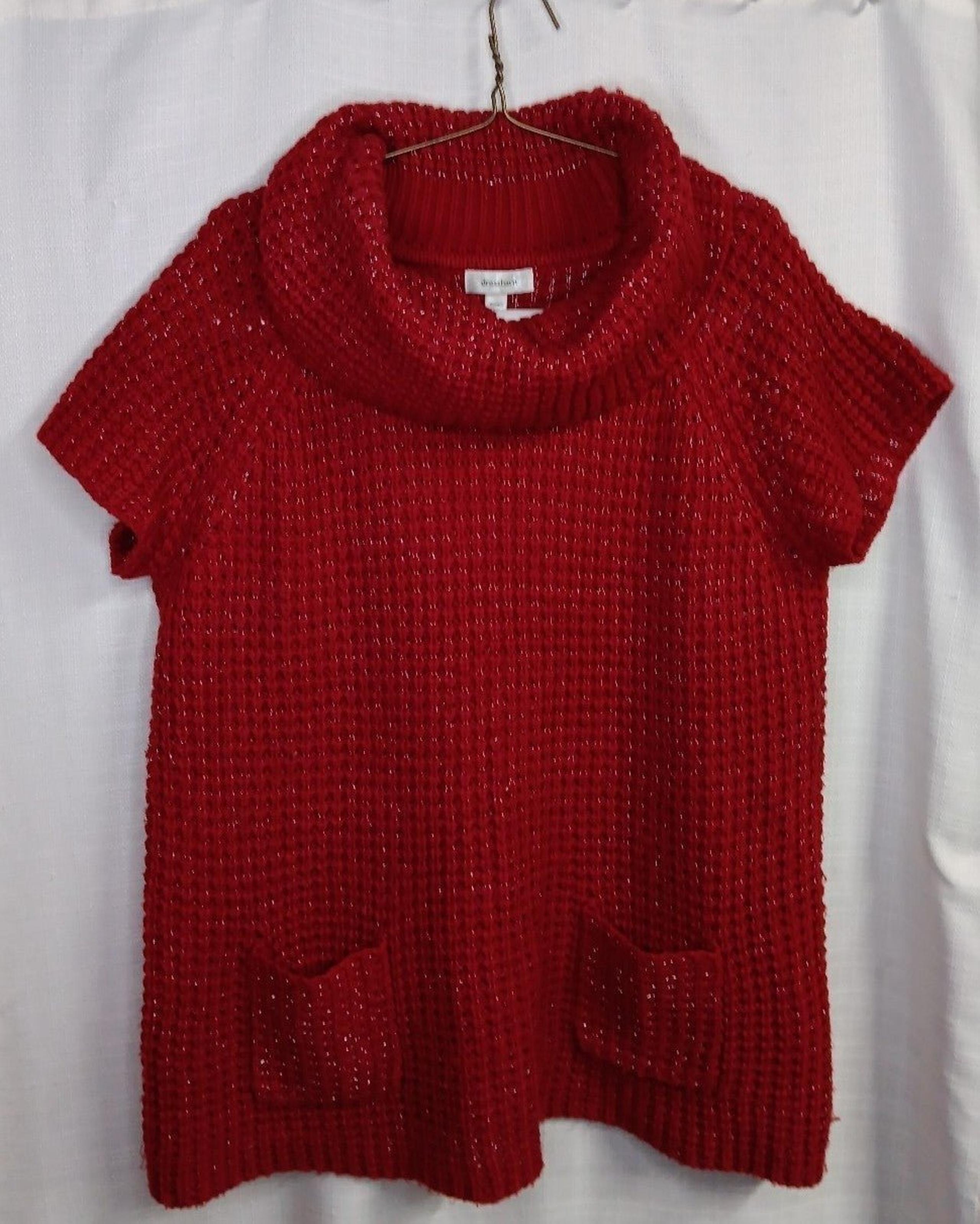 Dress Barn Sweater Woman 18/20 Cowl Neck Cap Sleeves!!