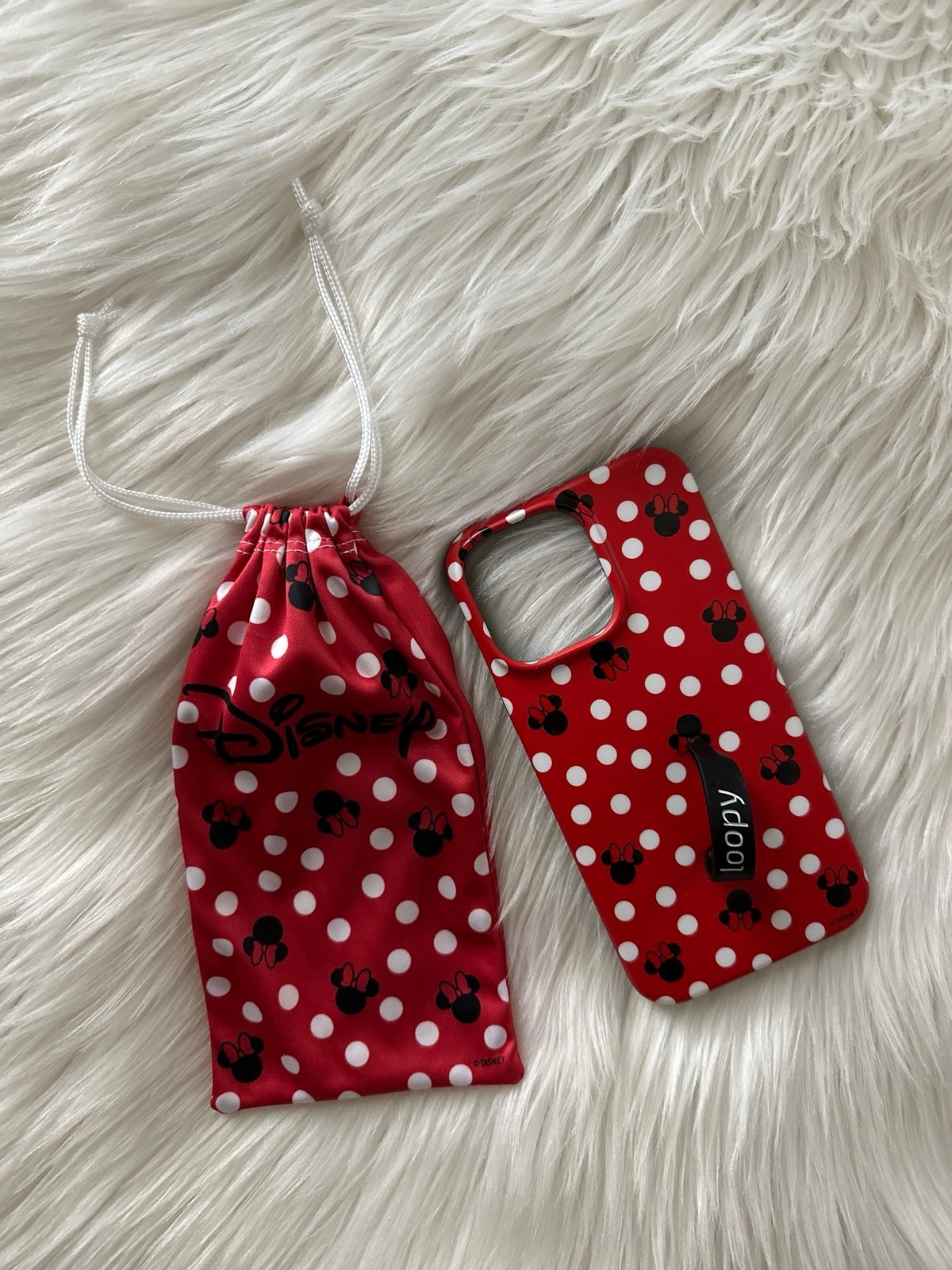 loopy iphone 14 pro max minnie mouse case red lefty