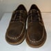 BORN Brown Thyra Distressed Leather Lace Up Shoes-7.5