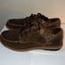 BORN Brown Thyra Distressed Leather Lace Up Shoes-7.5