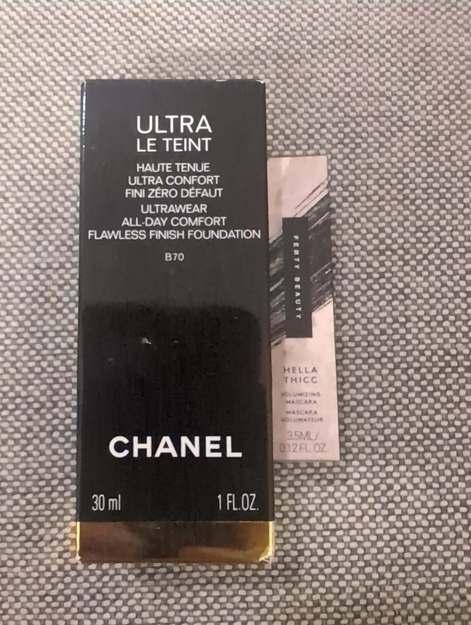 Chanel Ultra le Teint foundation with Fenty freebie