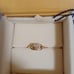 FENDI Gold Ring with Diamond-like Decoration
