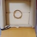 FENDI Gold Ring with Diamond-like Decoration