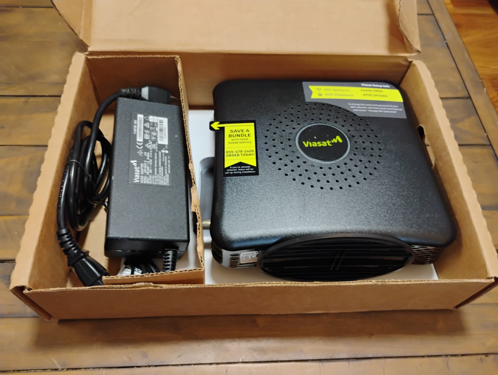 ViaSat Satellite Modem Router RM5110 With Power Cable with original box.