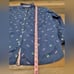 TALBOTS TREASURE ISLAND PRINT LONG SLEEVE BUTTON DOWN SHIRT NAVY BLUE SIZE 2X