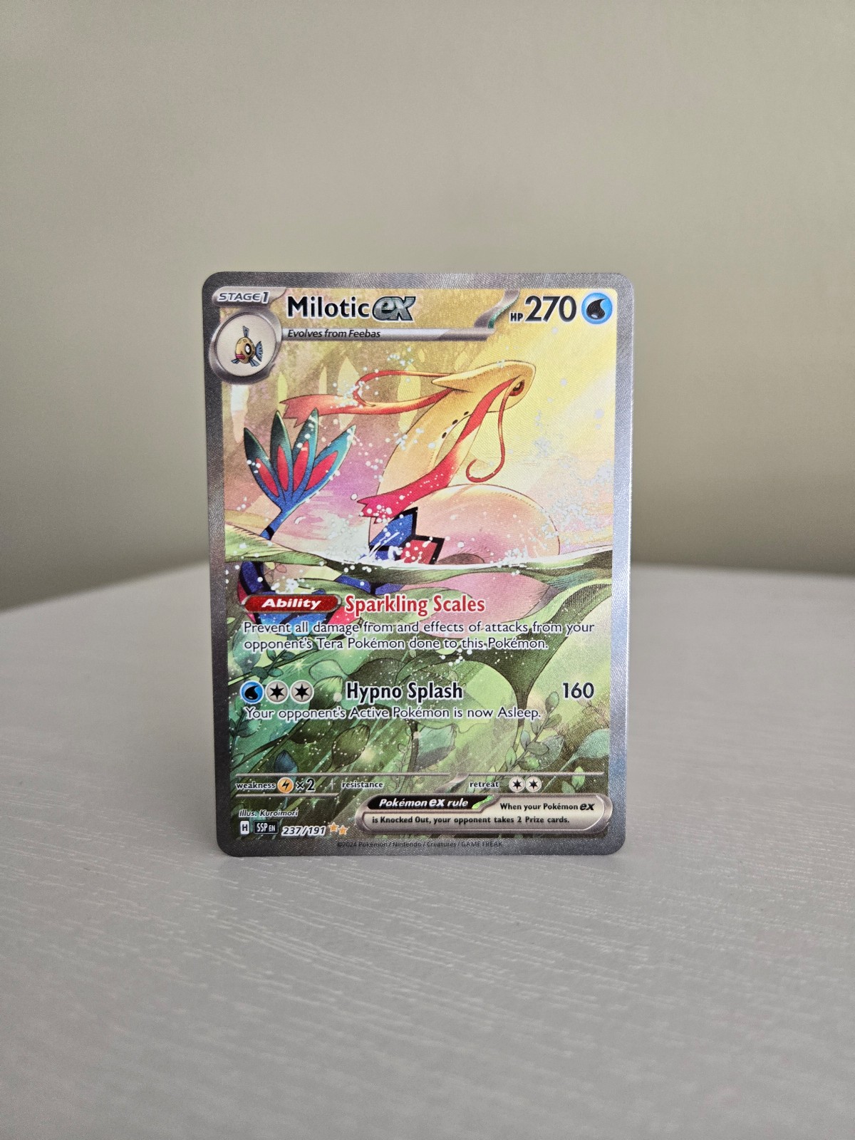 237/191 Milotic EX ~ SIR Surging Sparks Pokemon Card