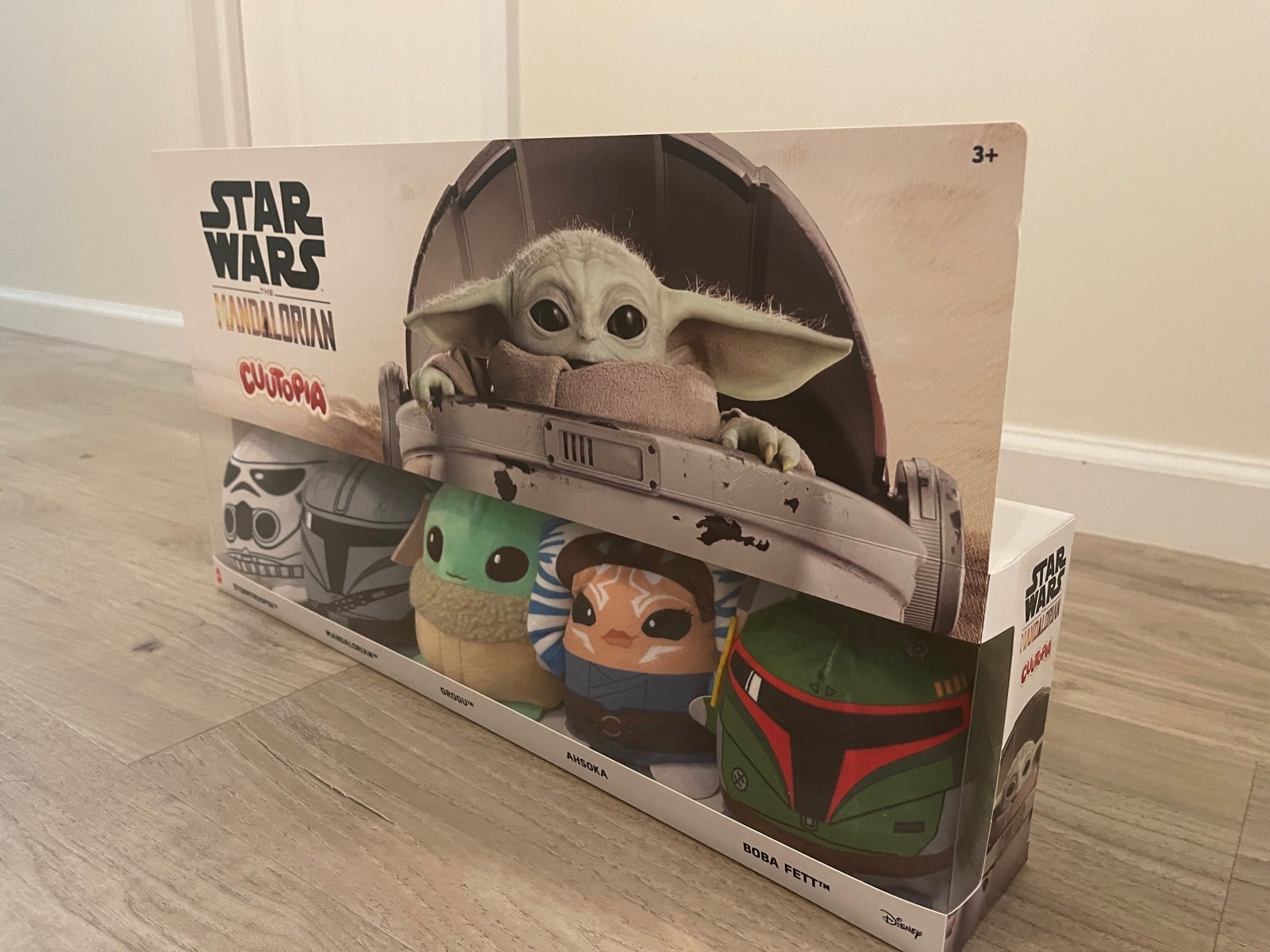 Star Wars Mandalorean Cuutopia Plush Collector 5-Pack Grogu Baby Yoda Boba Fett