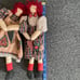 Hanging Raggedy Ann and Andy