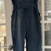 Ruffle Detail Denim Jumpsuit