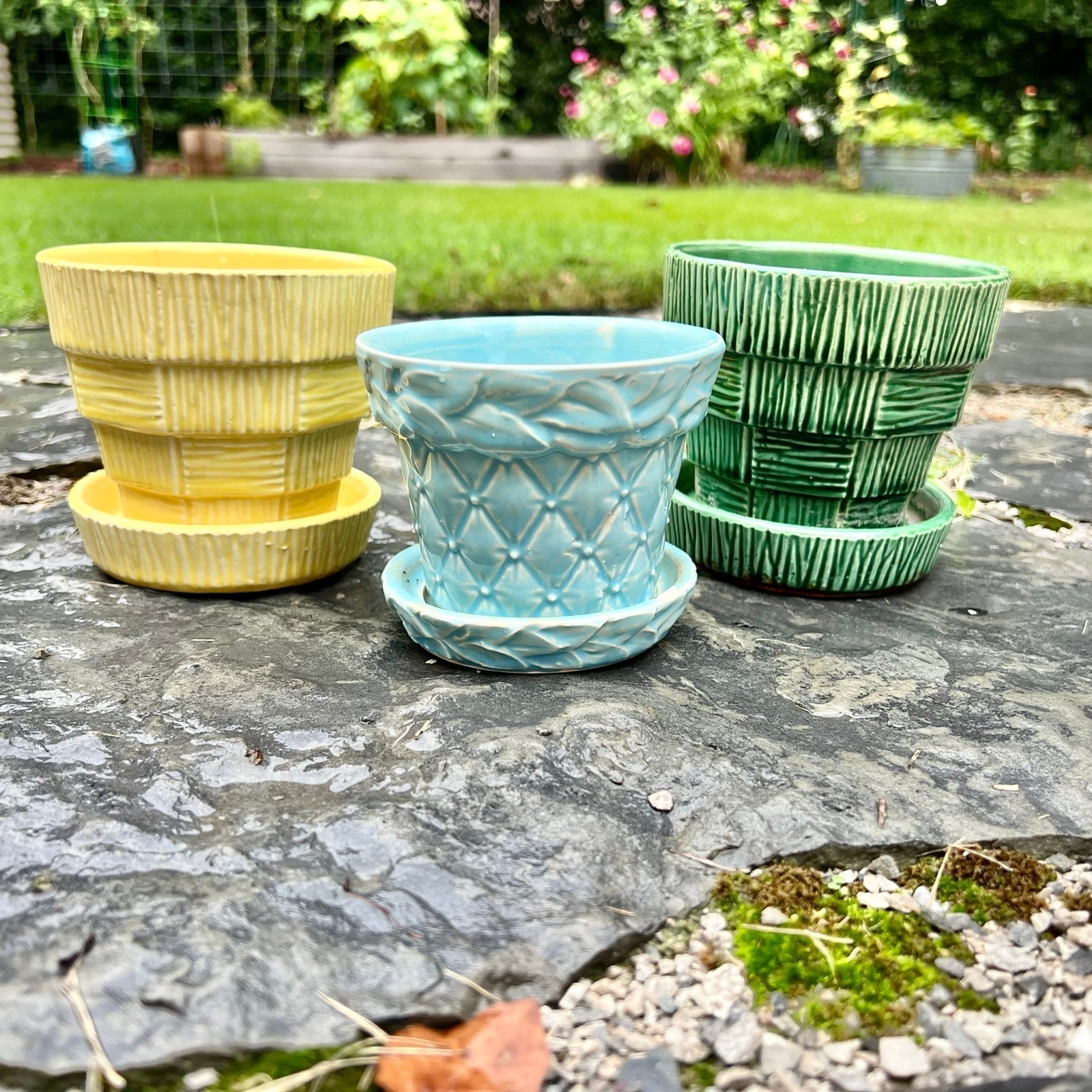 McCoy pottery INSTANT COLLECTION 3 Mid Century Modern planter vintage 40’s 50’s