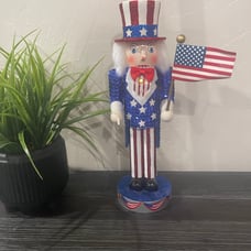 Patriotic Uncle Sam 10th Anniversary Nutcracker