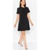 CeCe Ruffled Bow Short Sleeve Cocktail Mini Dress in Black Size 4