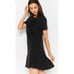 CeCe Ruffled Bow Short Sleeve Cocktail Mini Dress in Black Size 4