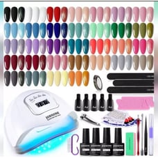 JODSONE Gel Nail Polish Kit with U V Light 32 Colors Gel Polish Nail Kit Soak