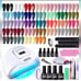 JODSONE Gel Nail Polish Kit with U V Light 32 Colors Gel Polish Nail Kit Soak