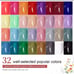 JODSONE Gel Nail Polish Kit with U V Light 32 Colors Gel Polish Nail Kit Soak