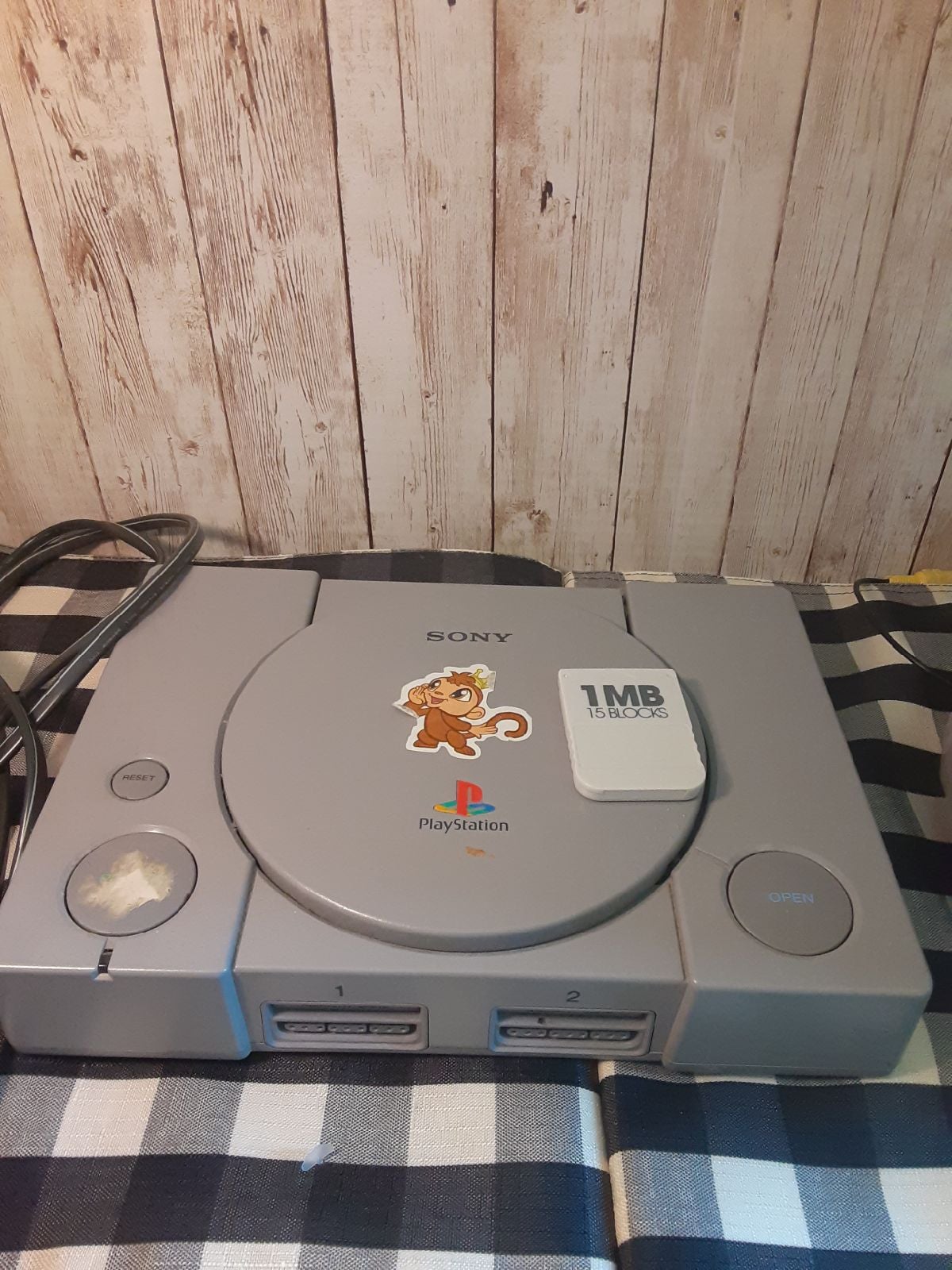 Playstation 1 console.