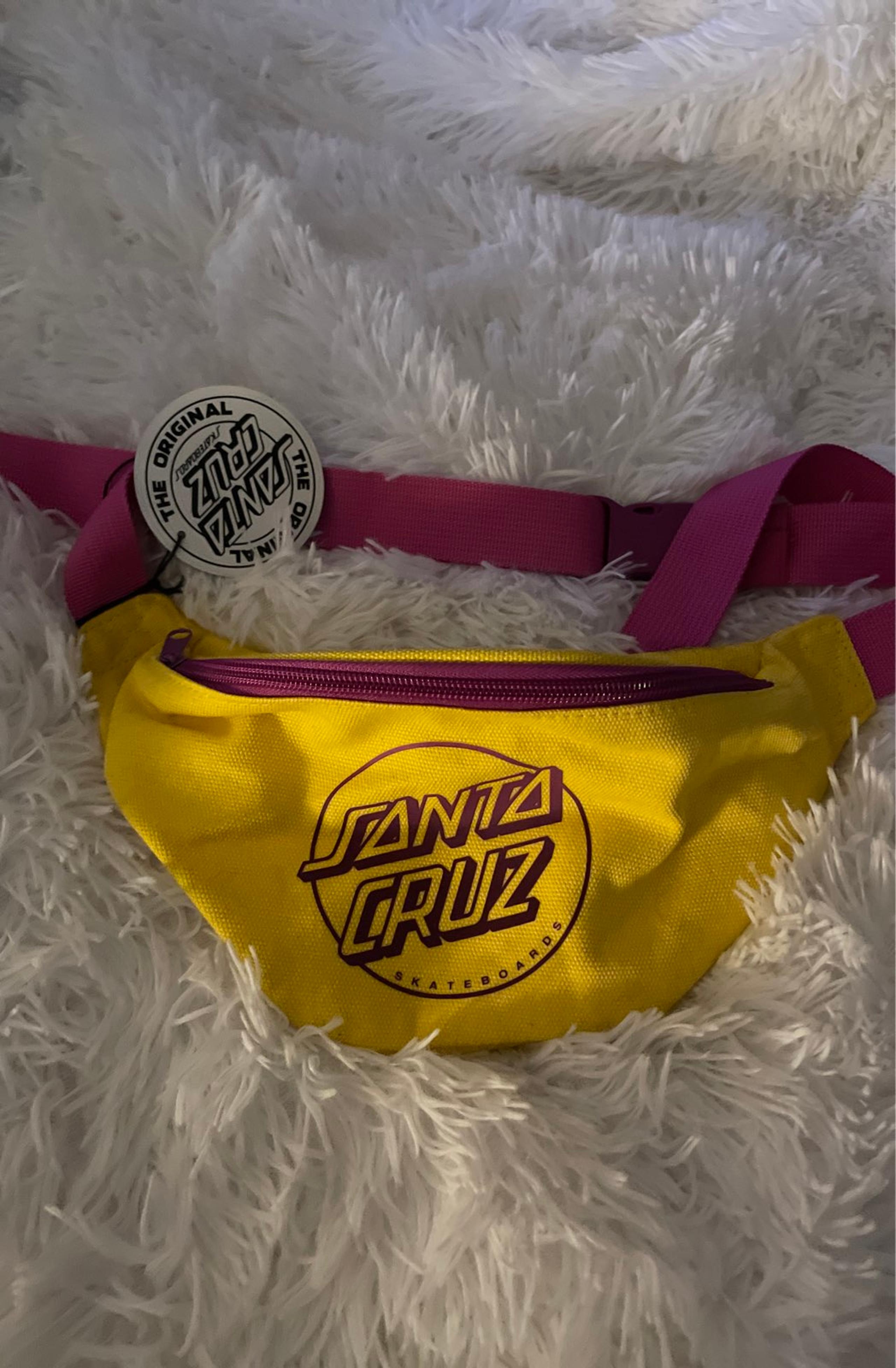 Yellow/pink Santa Cruz fanny pack