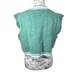 Aritzia Sunday Best Green Wool Blend Knit Sweater Vest Cropped Size XL Preppy
