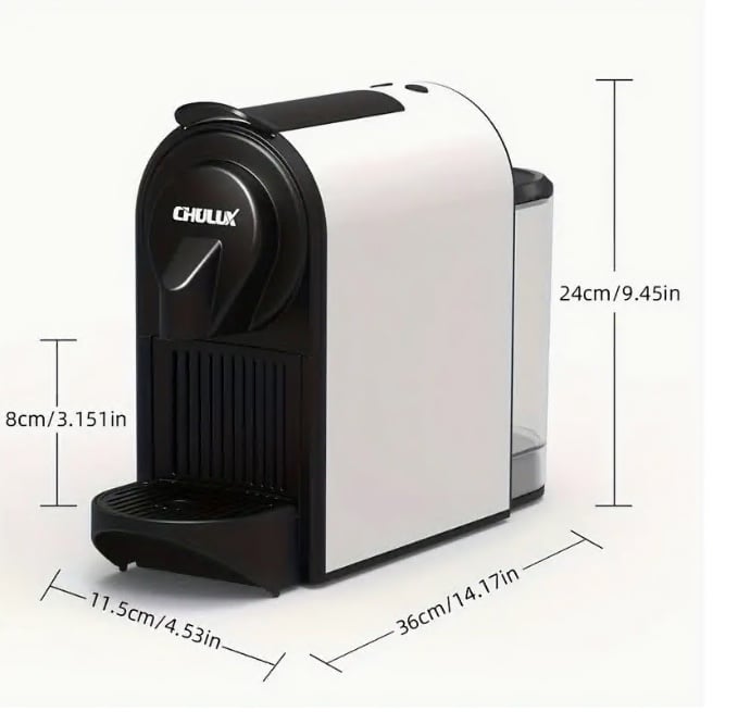 CHULUX Espresso Machine for Nespresso Capsules, Espresso and Lungo Cups