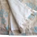 Vintage Laura Ashley Lined Curtain Panels 2 Blue Beige Floral 35 W x 83 L