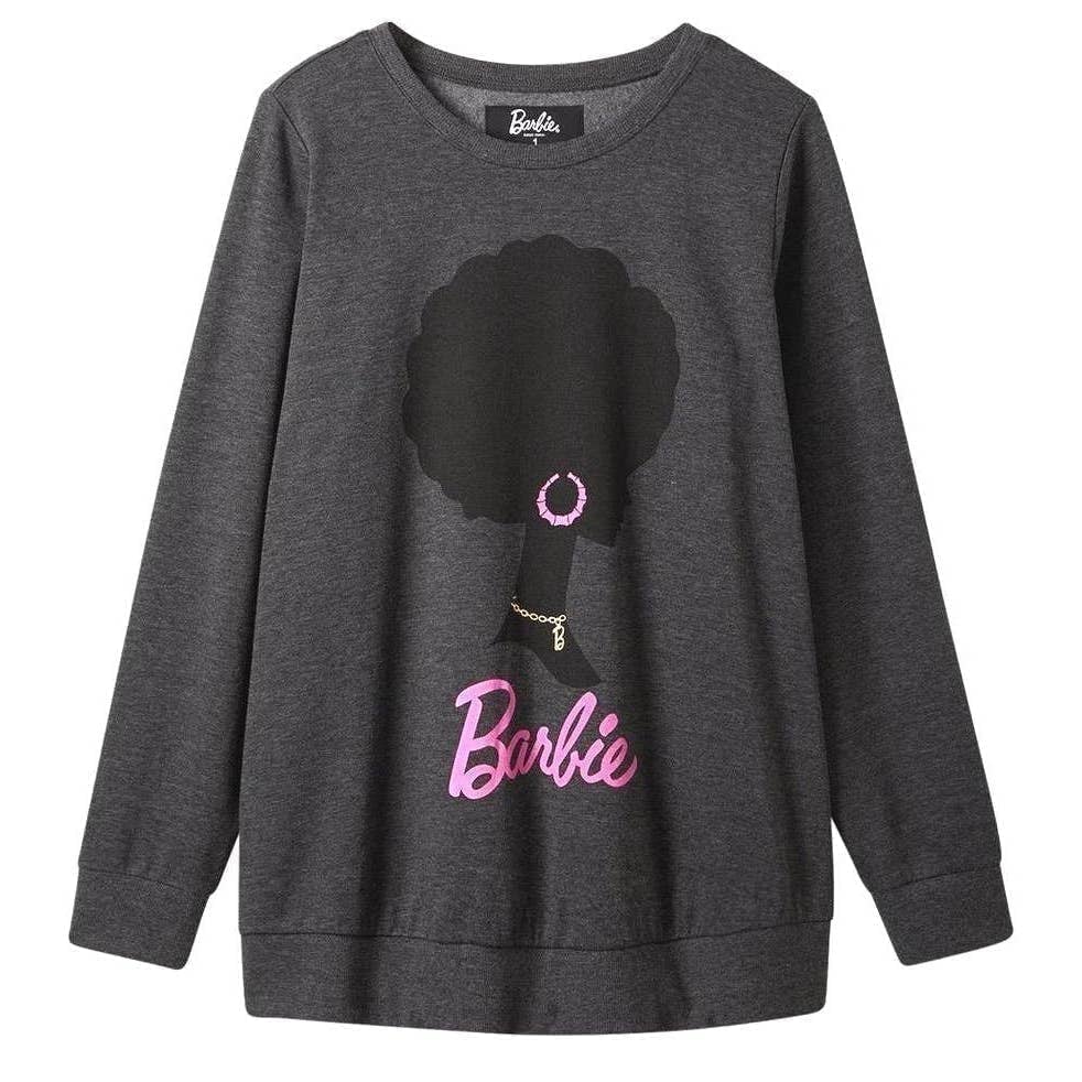 Torrid 2 (2X 18/20) Barbie Doll Cozy Fleece Pullover Punk Pink Trim Sweatshirt