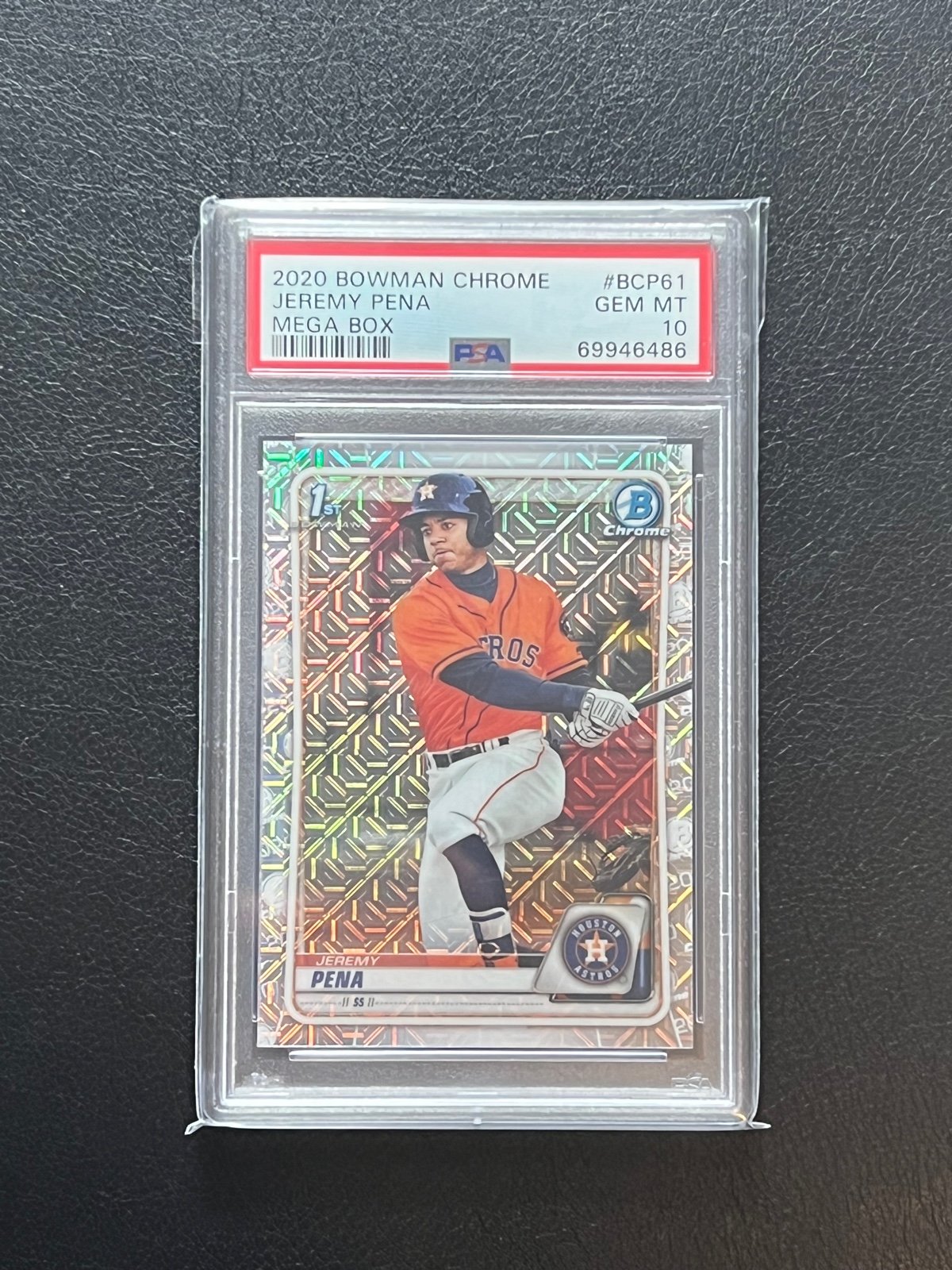 Jeremy Pena 2020 Bowman Chrome Mega Box Rookie RC #BCP-61 PSA 10 Astros Huston