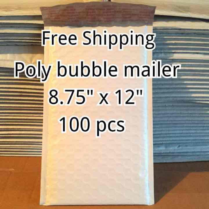100pcs NEW 8.75"x12" Poly Bubble Mailers