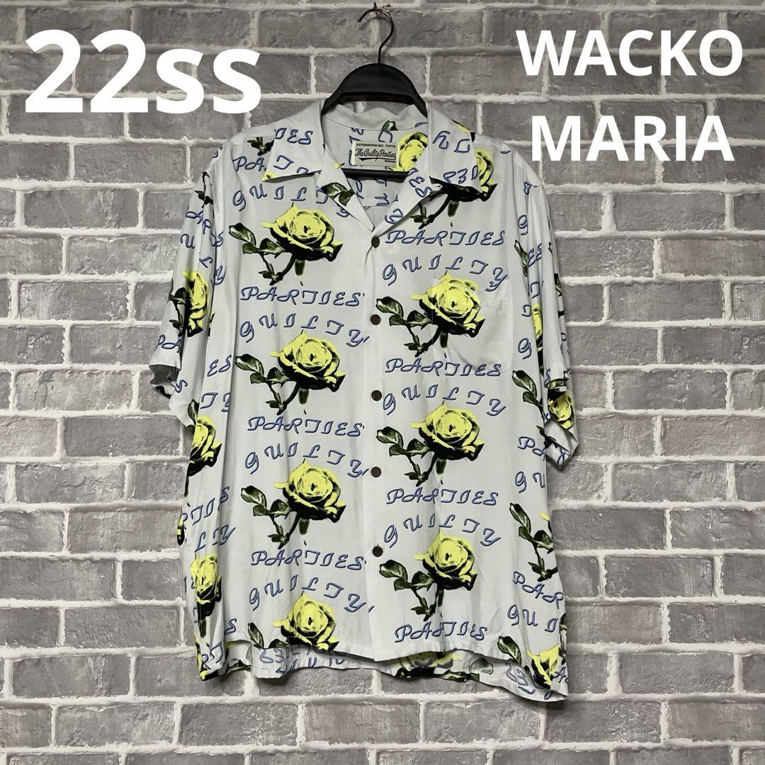 Rare Size】WACKO MARIA Aloha Shirt Rose XL Black White Sold