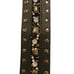 BLACK Silver Belt High Waist Rhinestone Beaded Studded Women’s Medium 28-31”.