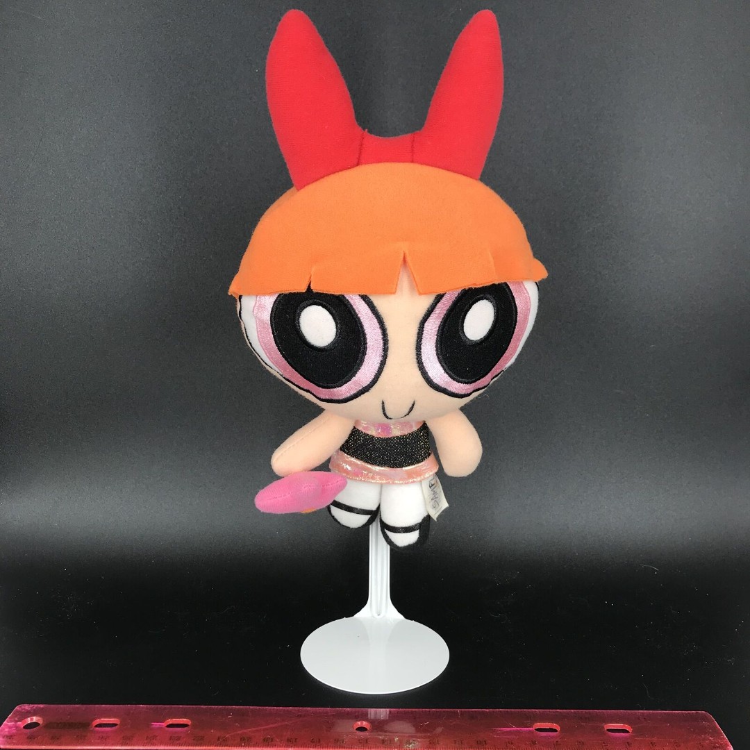 Power Puff Girls Movie Plush 2000 SAMPLE Blossom Holding Spongebob Star