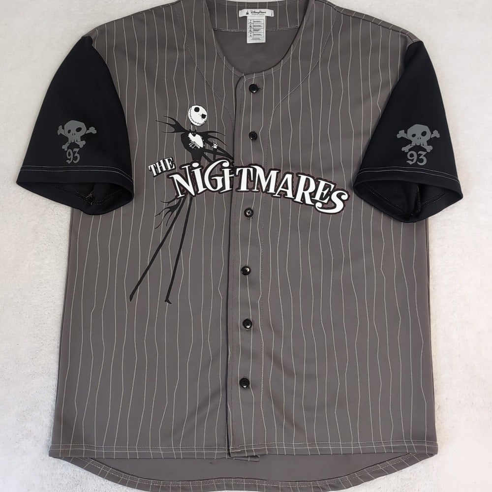 Disneyland Resort Nightmare Before Christmas Baseball Jersey Adult Large EUC