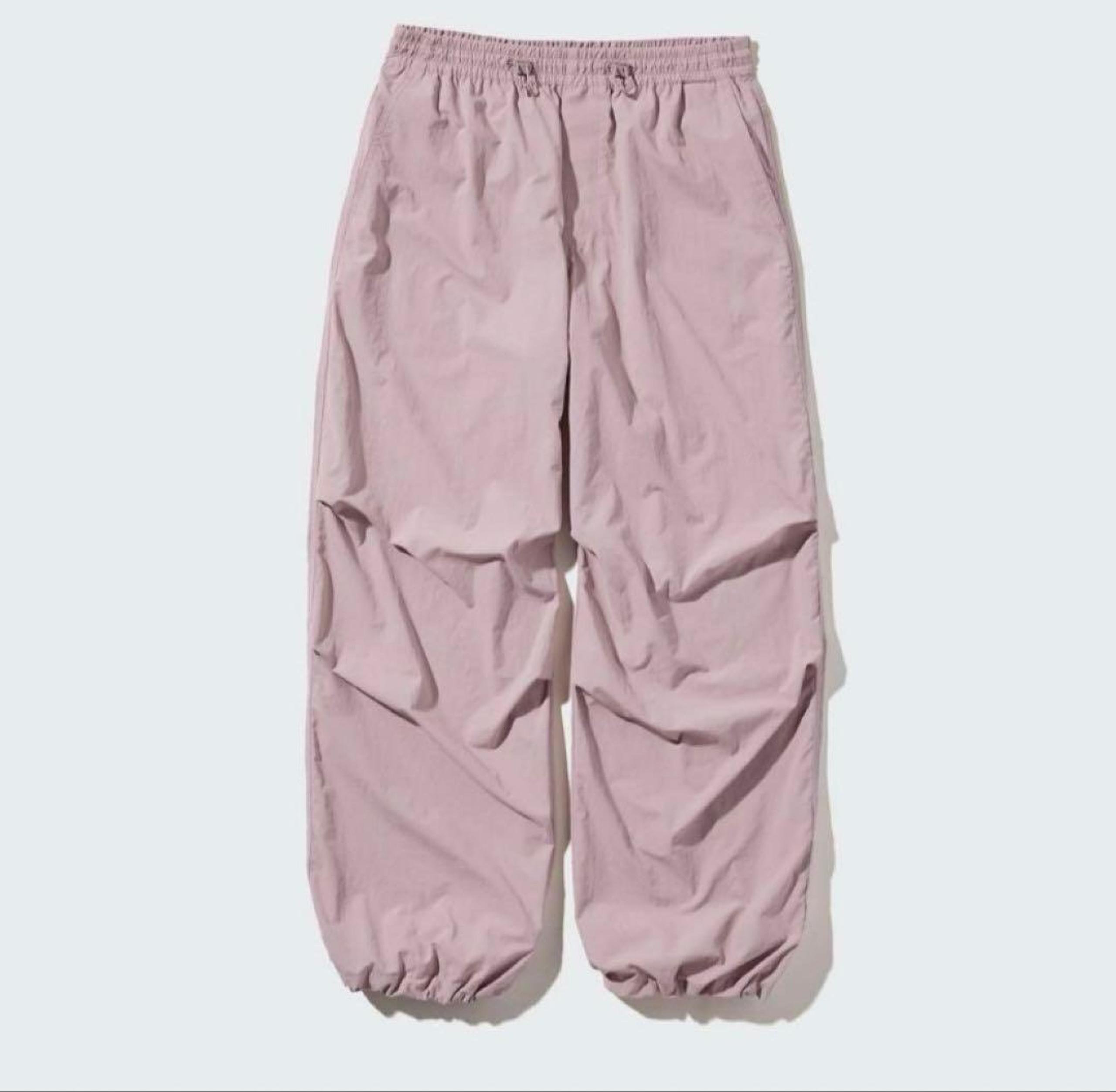 Uniqlo Parachute Pants, Pink