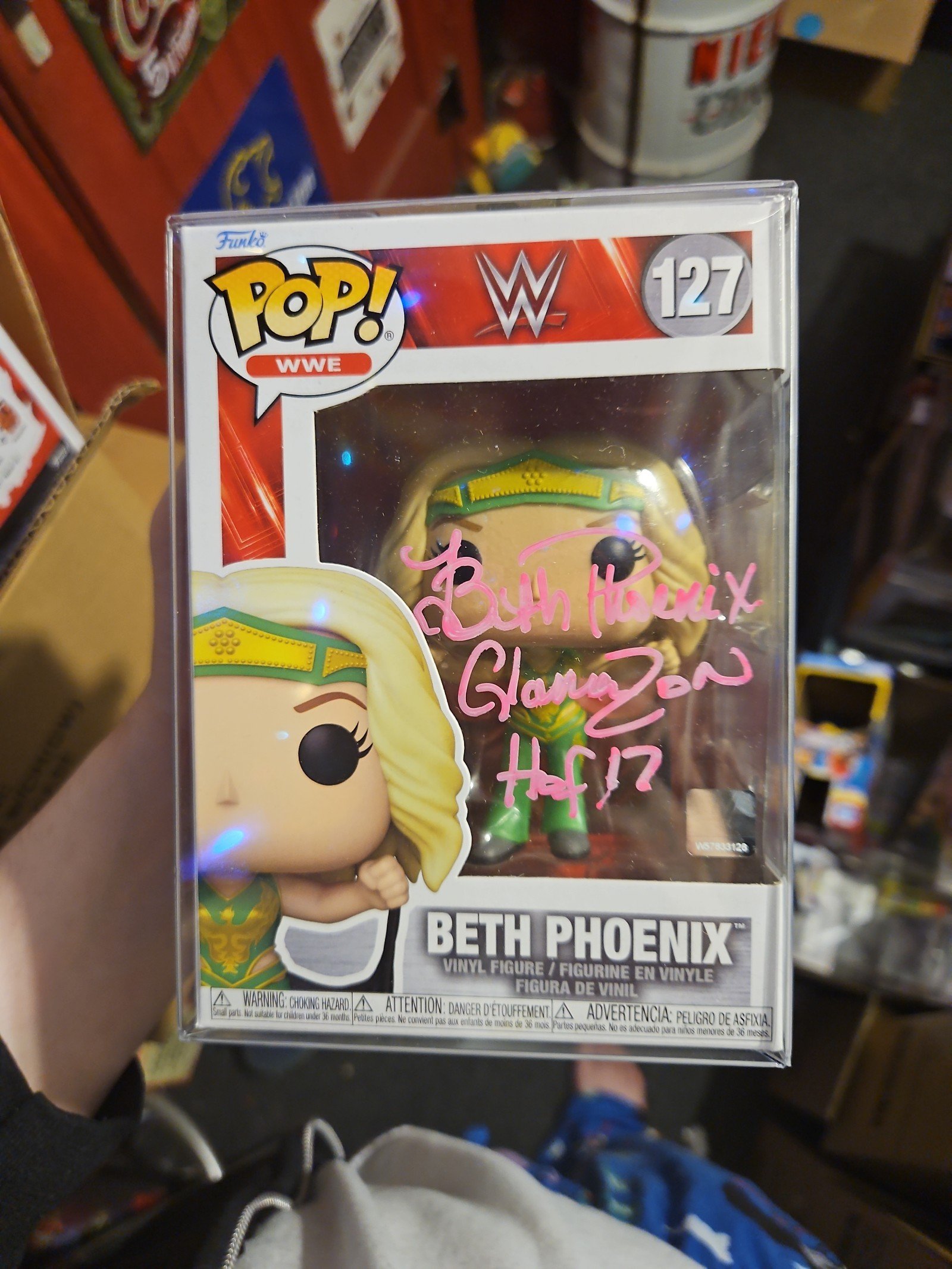 Funko Pop WWE Beth phoenix signed jsa #127