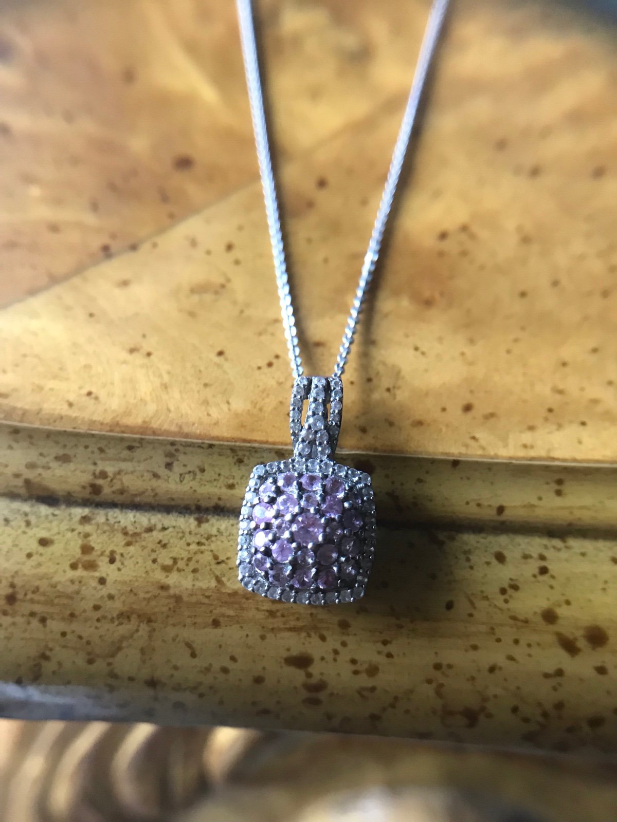 Madagascar Pink Sapphire Sterling Silver Necklace