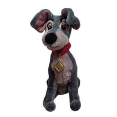 Disney Lady & the Tramp dog grey stuffed animal plush