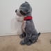 Disney Lady & the Tramp dog grey stuffed animal plush