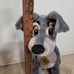 Disney Lady & the Tramp dog grey stuffed animal plush