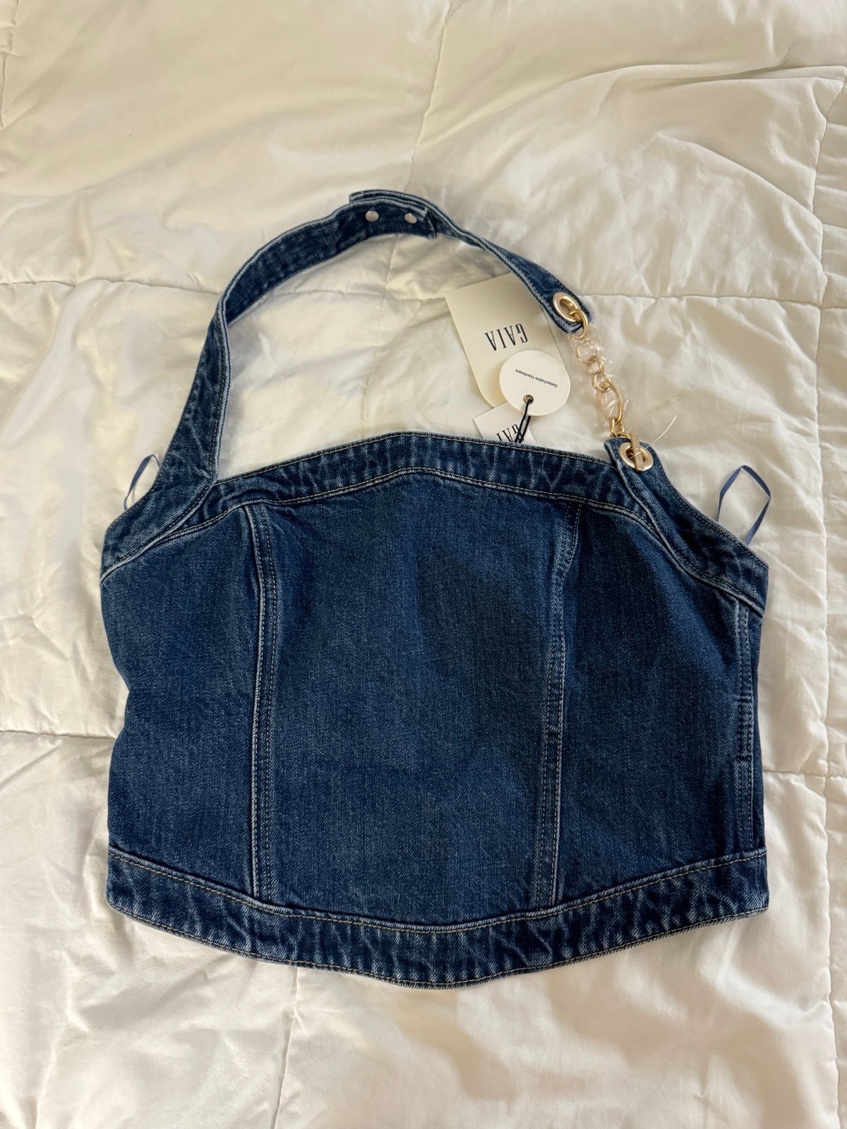 Gap Cult Gaia Denim Bustier