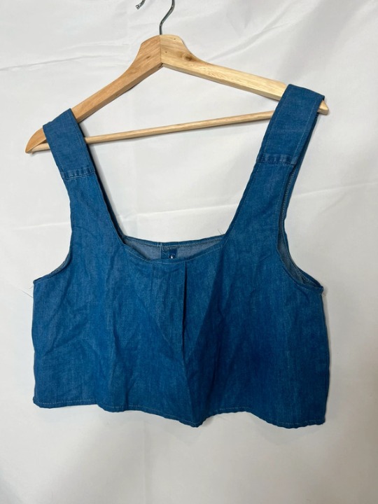 Denim crop Top