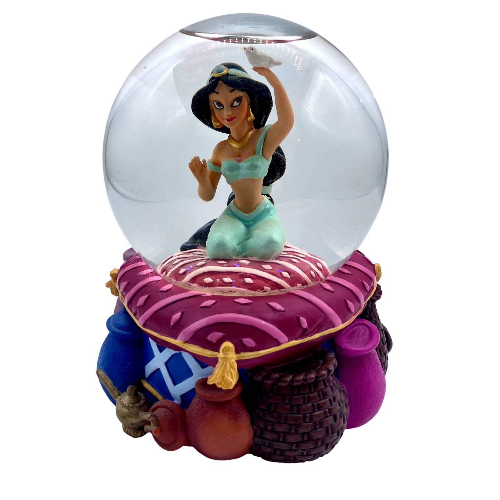 Jasmine A Whole New World Musical Snow Globe Rare Westland Giftware 2009 #17881