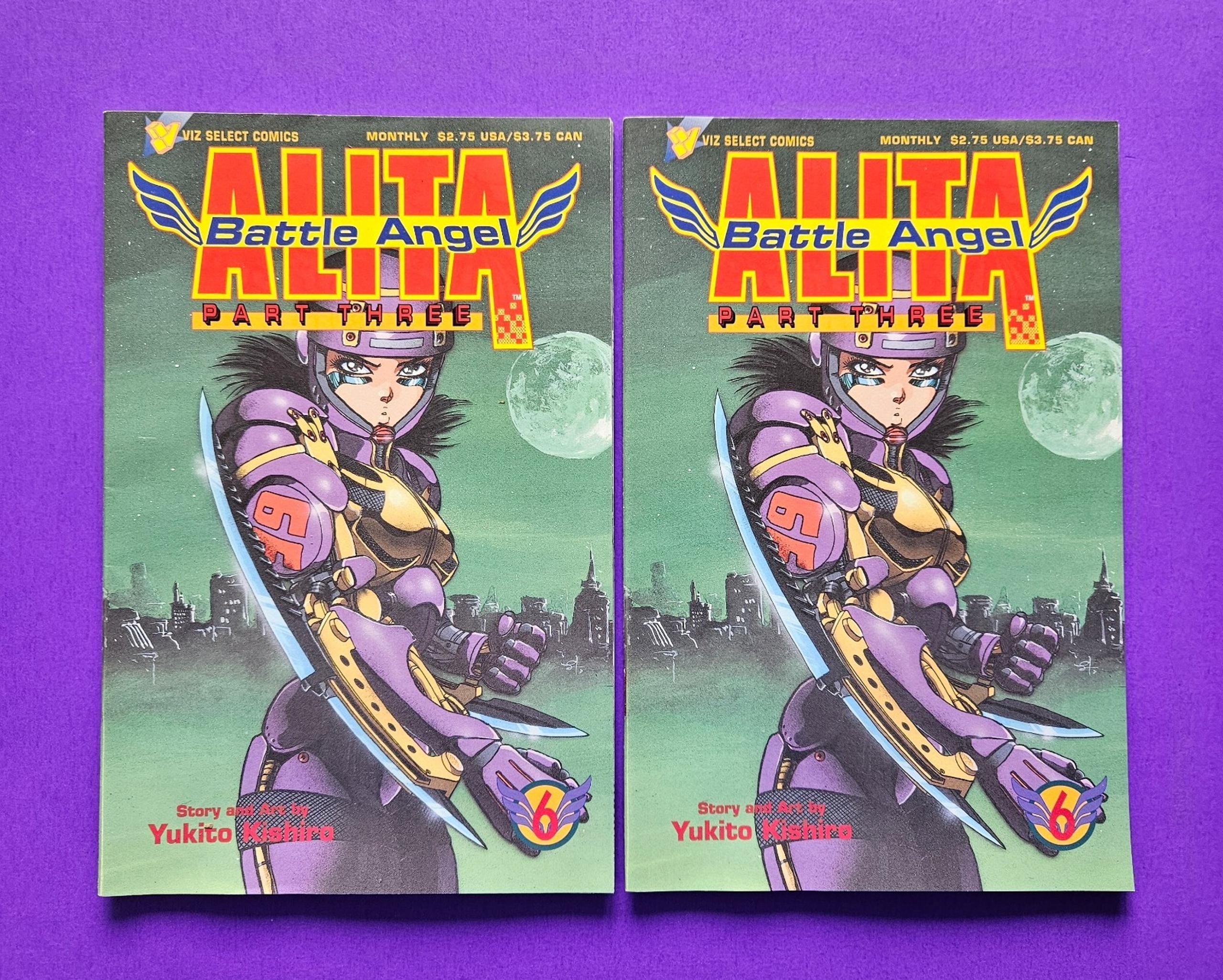 Lot Of 2 BATTLE ANGEL ALITA PART THREE #6 Comic Books Viz Comics 1994 Fine Anime