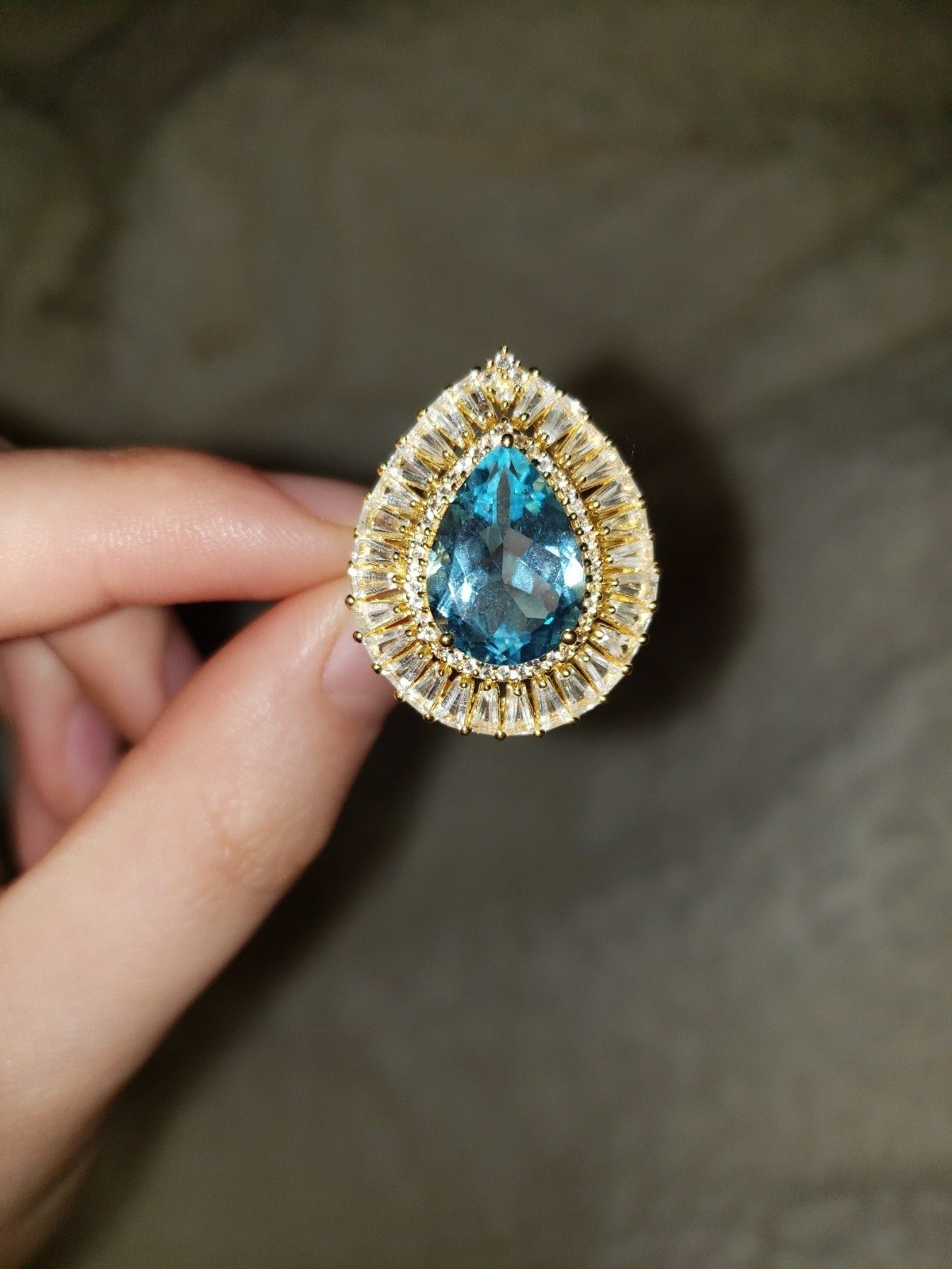 14k gold plated 0.925 Sterling Silver HiraJule size 7 ring