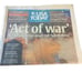 USA Today September 12-14 2001 4 Newspaper Set 9/11 Terrorist Attacks ACT of WAR