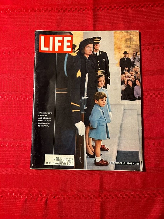Vintage Life Magazine,12/6/1963, JFK Funeral, Mrs. Kennedy Caroline And John Jr